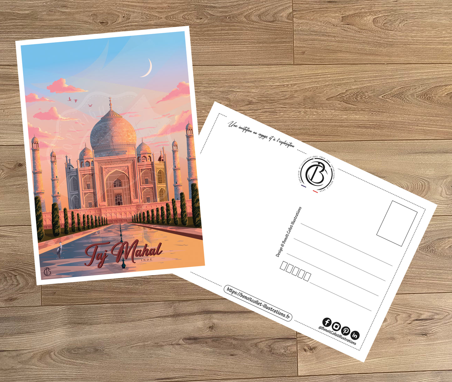 Taj Mahal - Inde (Carte postale)