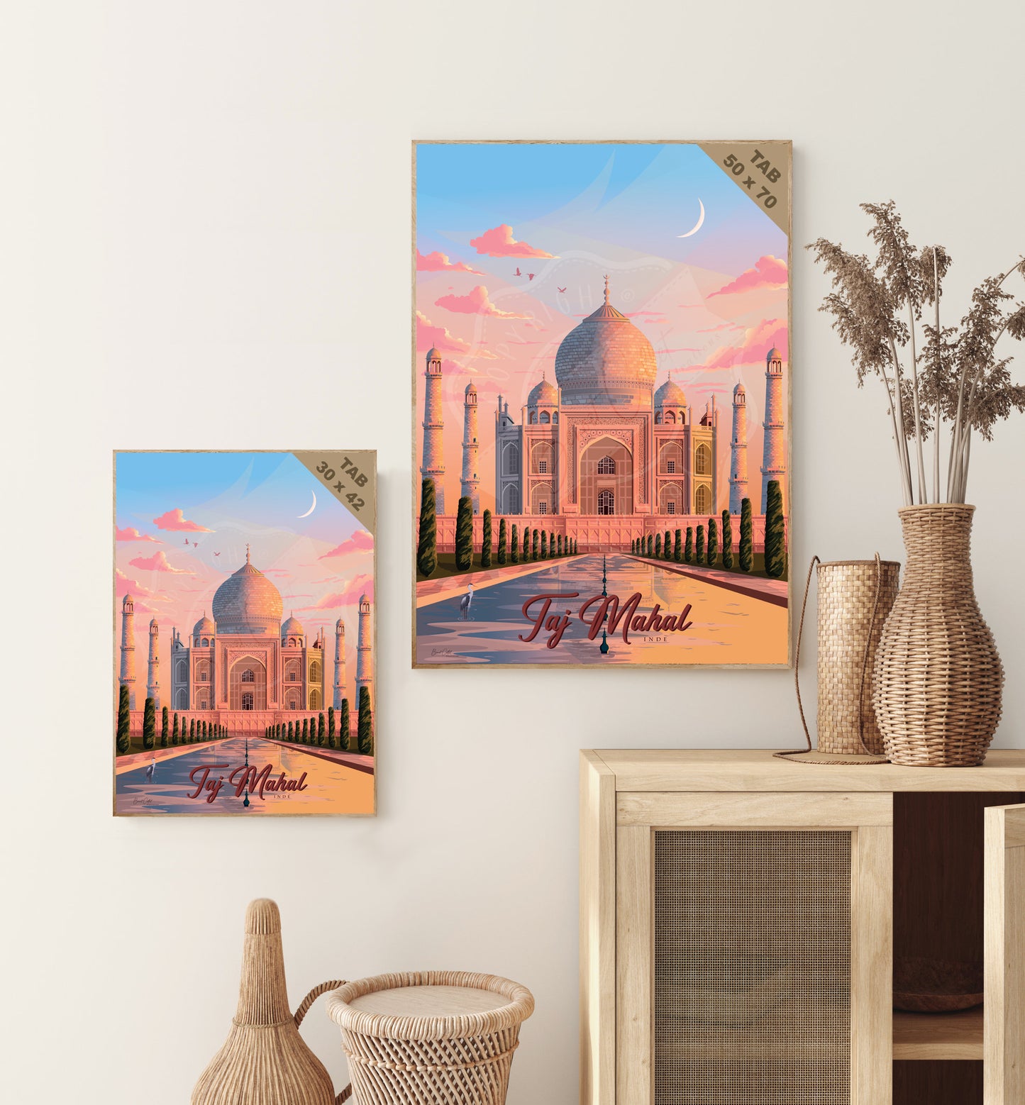 Taj Mahal - Inde (Tableau)