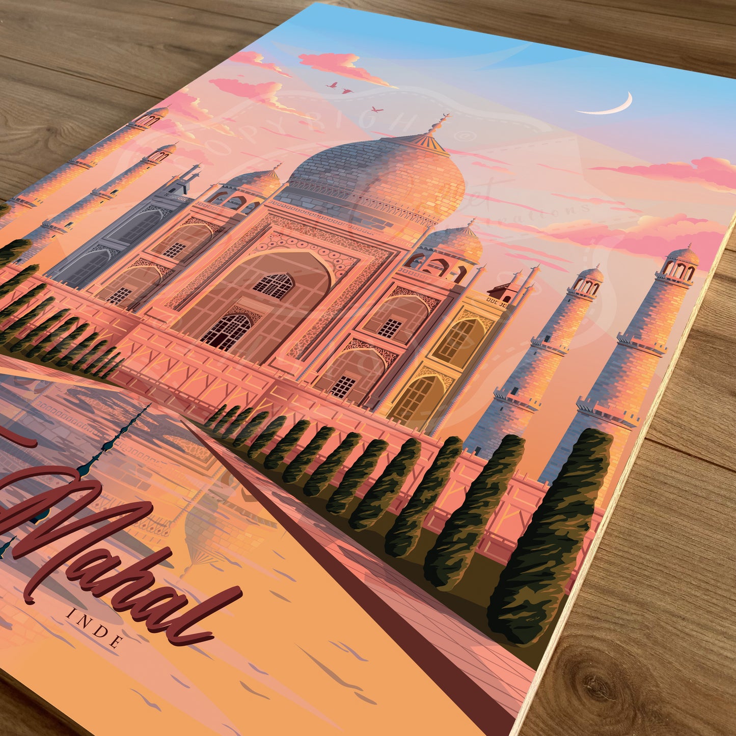 Taj Mahal - Inde (Tableau)