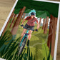 VTT en forêt (Affiche)